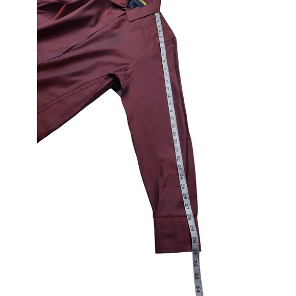 International Concepts Mens Iridescent Red Blue Long Sleeve Button Up Shirt M - Picture 12 of 13